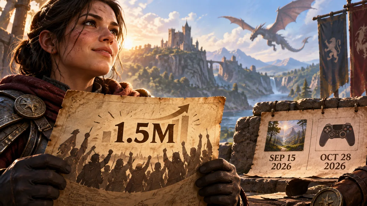 Editorial illustration: RuneScape Dragonwilds Reaches 1.5 Million Sales Ahead of Console Launch