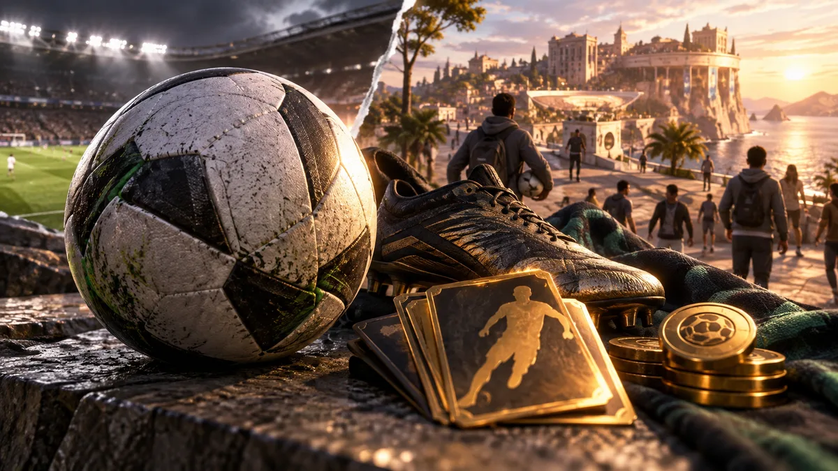 Editorial illustration: EA Sports FC 27 Highlights The Grounds Mode in New Trailer