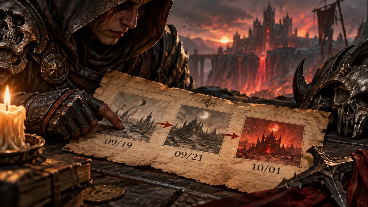 Editorial illustration: Diablo IV Season of Hell's Legacy Suffered Launch Errors, Confirmed Delay, and Later Went Live