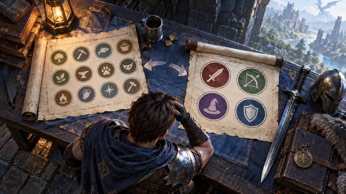 Illustration of the article section: RuneScape Dragonwilds Skills Guide: All 13 Skills and How to Level Them