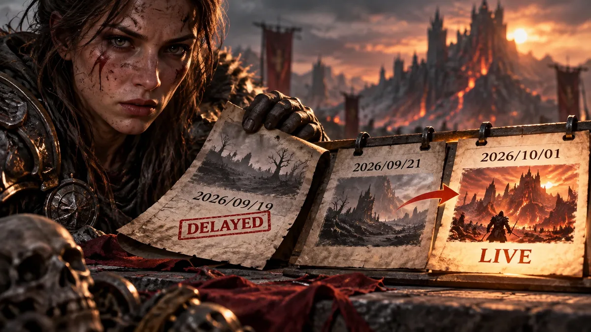 Editorial illustration: Diablo IV's Season of Hell's Legacy Went From Delayed to Live After Login Errors