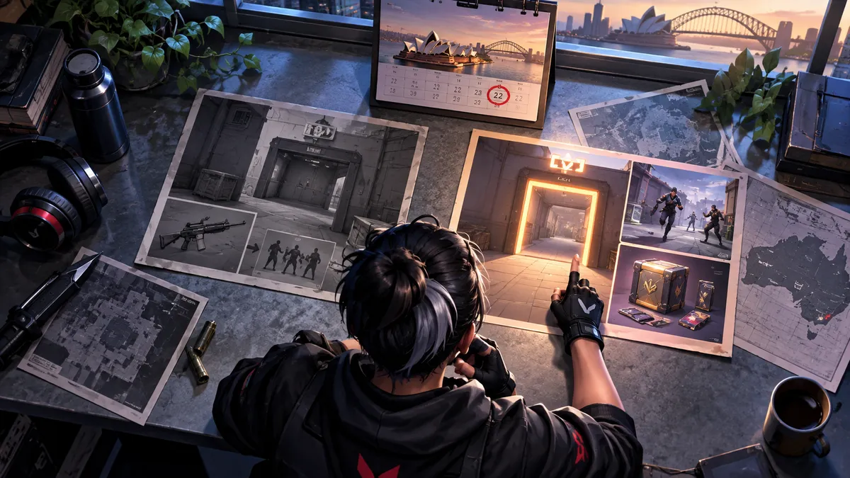 Illustration of the article section: VALORANT Patch 13.06: The Warden Rifle, Gauntlet Mode, and Agent IDs