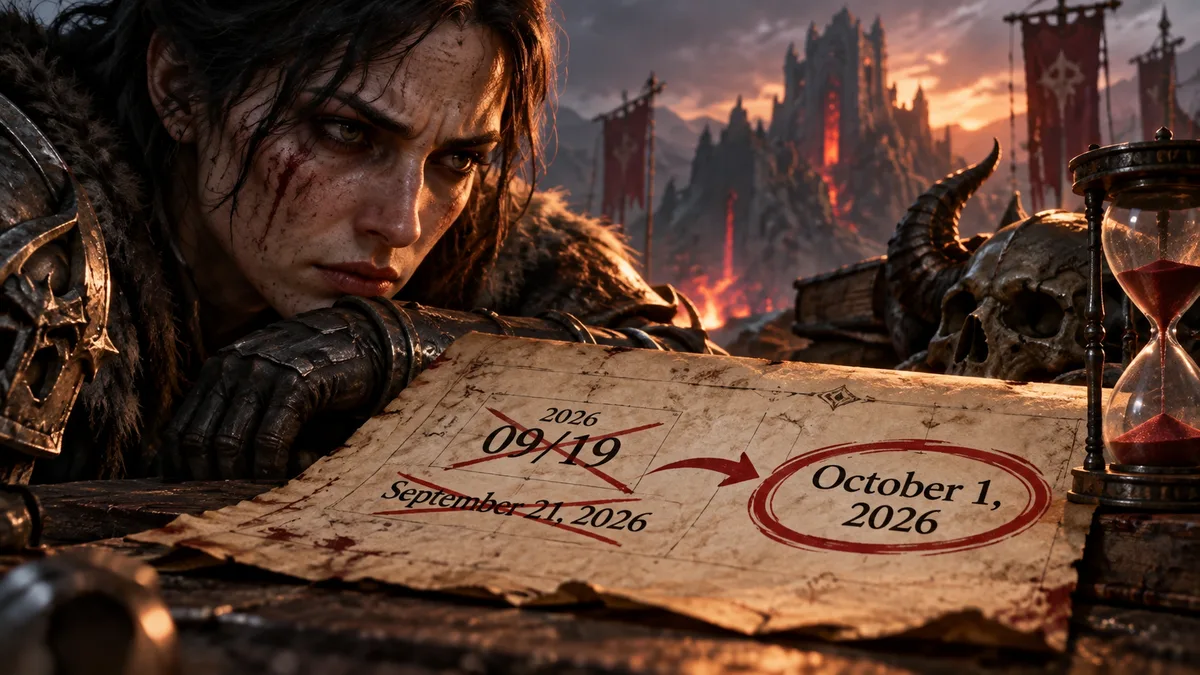 Editorial illustration: Diablo IV Season Launch Hit by Errors and Delays, Now Live