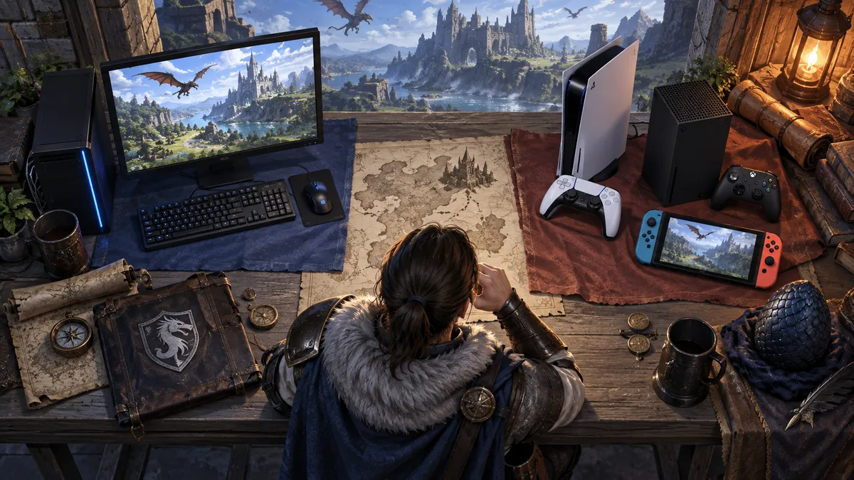 Illustration of the article section: RuneScape: Dragonwilds Launches on PC and Consoles