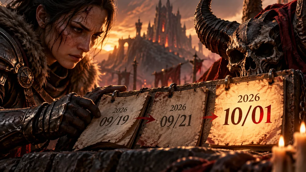 Editorial illustration: Diablo IV Season of Hell's Legacy Hits Errors, Delays, Then Goes Live