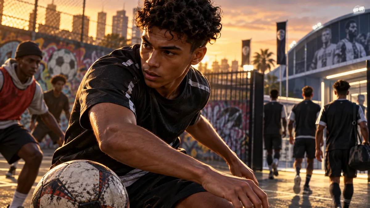Editorial illustration: FC 27's The Grounds Trailer Spotlights Street Matches, Clubs, and Mentors
